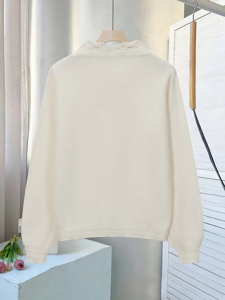 Women's Autumn/Winter Round-Neck Fashion Front-Open Cardigan Sweater, Loose and Casual Elegant and Stylish Versatile ，Outdoor